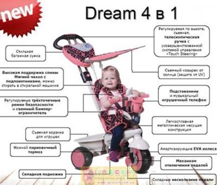 Smart trike 4 2024 in 1 dream