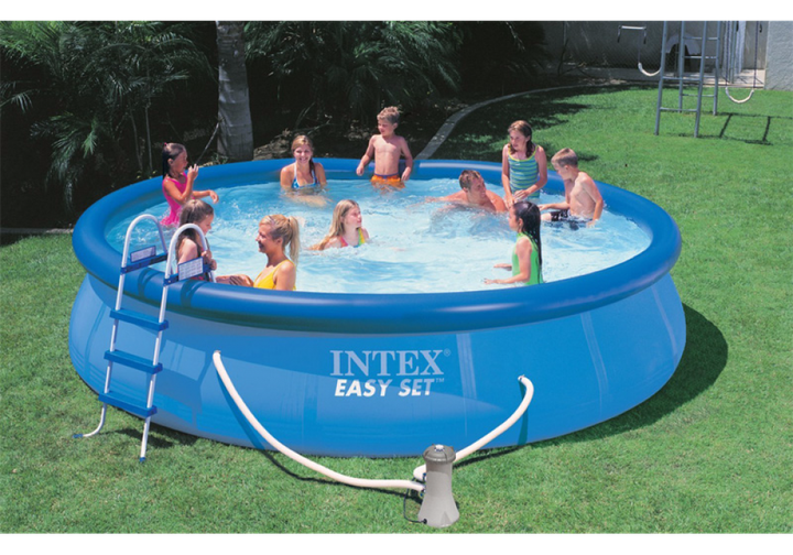 Бассейн наливной Intex 26168, 457-122 см,фильтр-насос лестница,подстилка,тент - изображение 2
