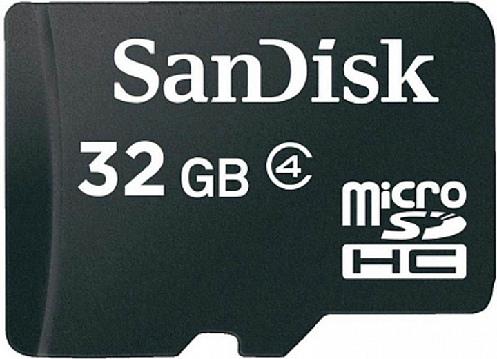 Карта памяти SanDisk microSDHC 32Gb class 4 Black - изображение 1