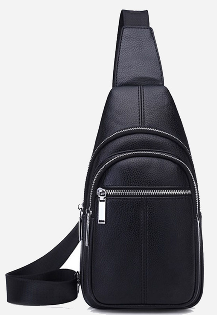 Сумка-слинг мужская кожаная Tiding Bag A25F-5060A Черная – Оригинальные ...
