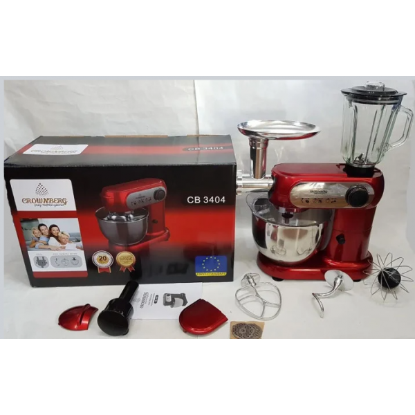 Миксер Комбайн кухонный Crownberg CB-3404 Миксер планетарный Мясорубка Блендер (F05SM654) - изображение 7