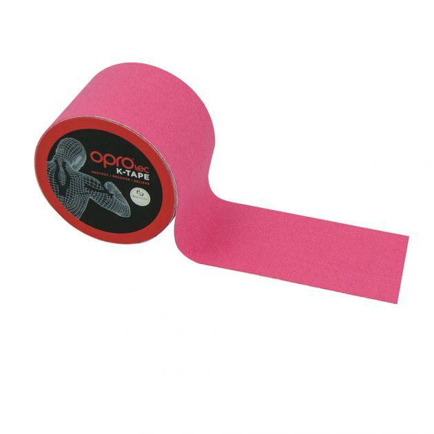 Кинезиологический тейп OPROtec Kinesiology Tape TEC57543, Розовый 5cм*5м - изображение 1