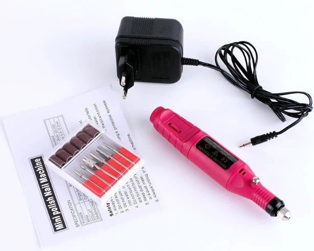 Прибор для маникюра и педикюра с насадками Nail Dryer 100-DM фрезер машинка для ногтей 20000 об/мин. бормашина - изображение 3