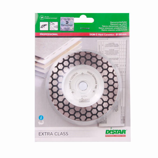 Фреза алмазная Distar DGM-S 100/M14 Hard Ceramics 100/120 (17483522005) - Фото 4 Фреза алмазная Distar DGM-S 100/M14 Hard Ceramics 100/120 (17483522005) - изображение 4