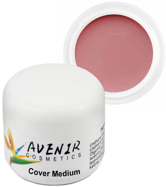 Гель для наращивания ногтей Avenir Cosmetics Cover Medium 30 мл (5900308133187) - изображение 1