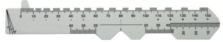 Линейка пупиллометр для подбора очков в футляре Hobbit Tools (mpm_00062) - изображение 1