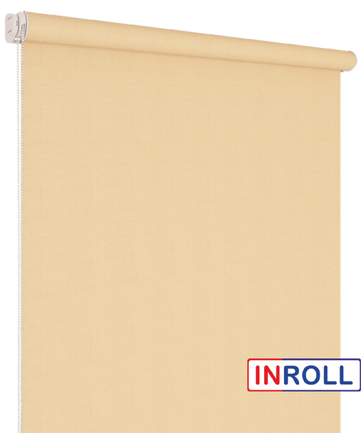 Ролета тканевая INROLL Есо-Mini 72,5х185 см Camila Светлый абрикос A604 - изображение 3