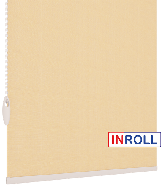 Ролета тканевая INROLL Есо-Mini 72,5х185 см Camila Светлый абрикос A604 - изображение 4