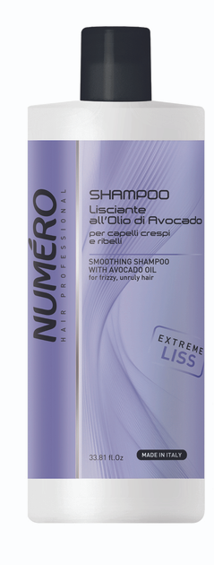Акція на Розгладжувальний шампунь Brelil Numero Smoothing Shampoo з олією авокадо 1000 мл від Rozetka