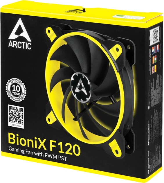 Кулер ARCTIC BioniX F120 Yellow (ACFAN00094A) - зображення 5
