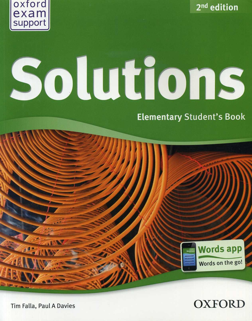 Книга Учебник Solutions 2nd Edition Elementary Students Book Falla.