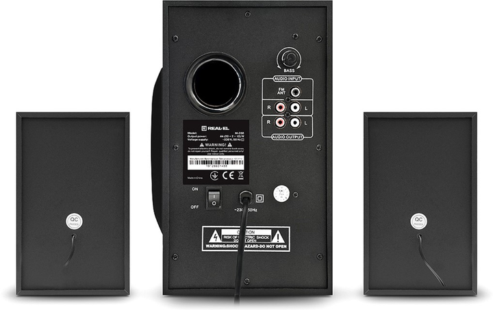 Акустична система Real-El M-350 Black (EL121300006) - зображення 4
