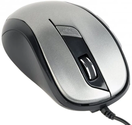 Mysz Gembird MUS-6B-01-BG USB Czarno-srebrna - Zdjęcie 2 Mysz Gembird MUS-6B-01-BG USB Czarno-srebrna - obraz 2