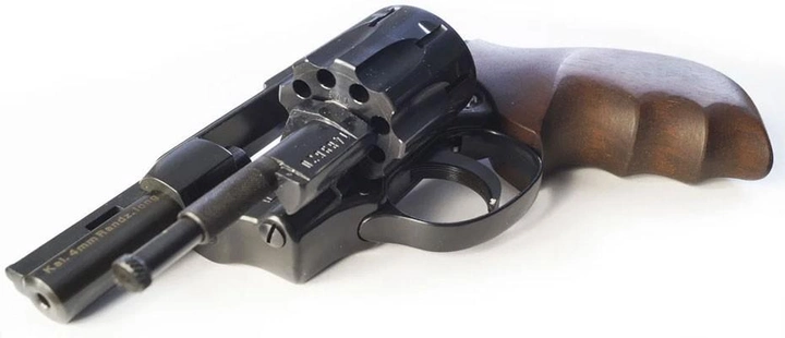 Револьвер под патрон Флобера Weihrauch HW4 2,5" с деревянной рукоятью - изображение 3