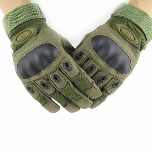 Тактические перчатки Oakley закрытые Хаки M - изображение 2