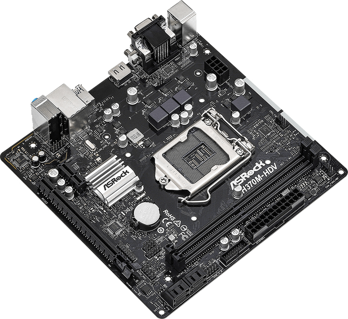 Материнская плата ASRock H370M-HDV (s1151, Intel H370, PCI-Ex16) - изображение 3