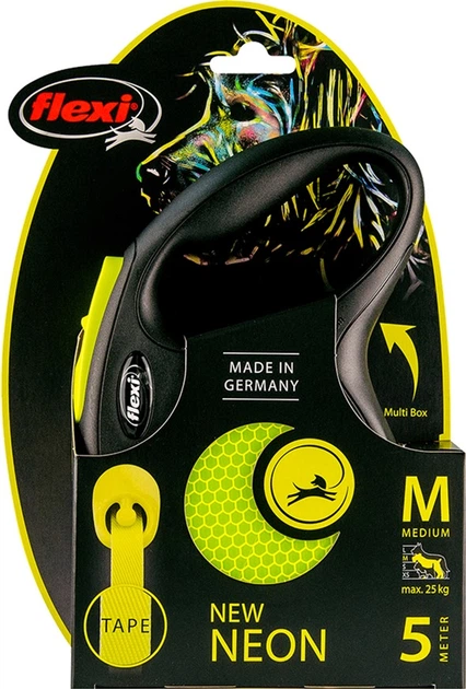Повідець-рулетка Flexi New Neon M 5 м (600.8014) - зображення 2