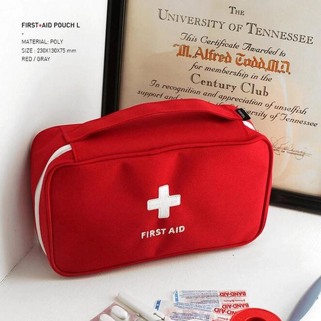 Домашня аптечка-органайзер AMZ First Aid Pouch Large Червона (ST-732915614) - зображення 2