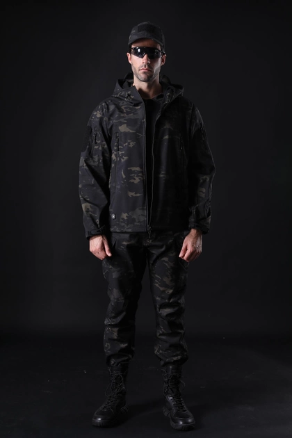 Тактична куртка / вітровка Pave Hawk Softshell night multicam XXXXXL - зображення 2