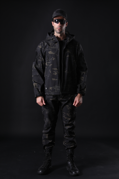 Тактична куртка / вітровка Pave Hawk Softshell night multicam XXXL - зображення 2