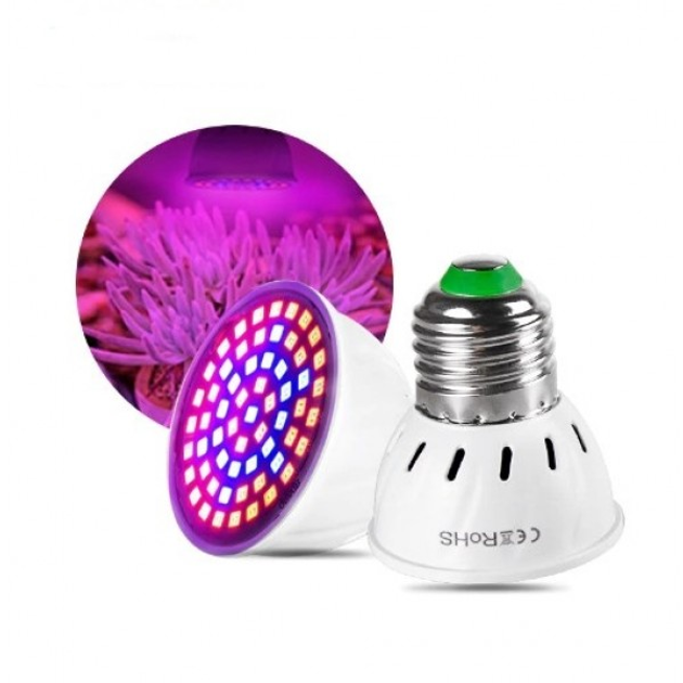 Светодиодная Ультрафиолетовая 60LED Фито Лампа E27 5Вт – фото, отзывы ...