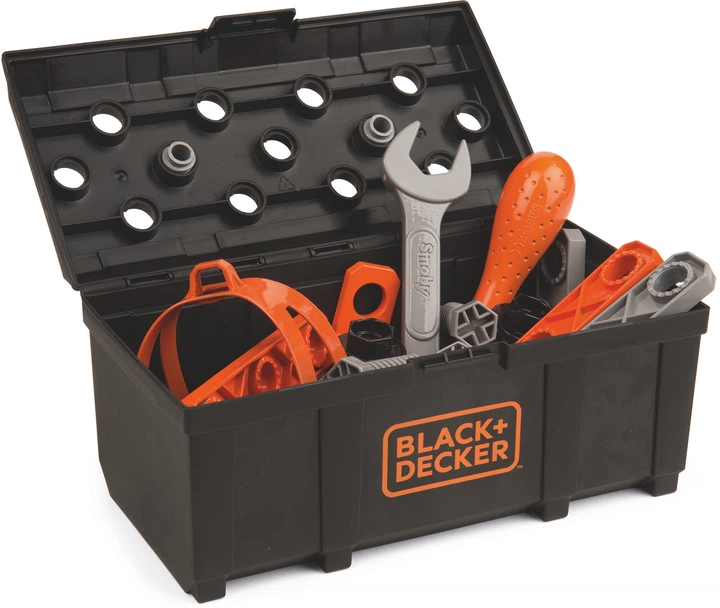 Zestaw do gry Smoby Toys Black+Decker Truck z narzędziami, walizką, dźwigiem i akcesoriami (360175) - obraz 7