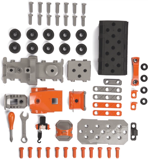 Zestaw do gry Smoby Toys Black+Decker Truck z narzędziami, walizką, dźwigiem i akcesoriami (360175) - obraz 10