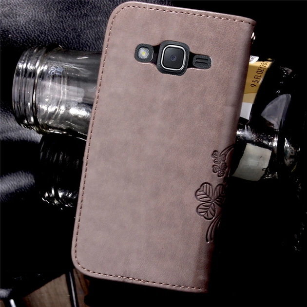 Чехол Clover для Samsung Galaxy J5 2015 J500 J500h книжка серый - Фото 3 Чехол Clover для Samsung Galaxy J5 2015 J500 J500h книжка серый - изображение 3