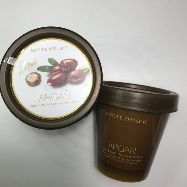 Маска для волос argan essential deep care hair pack nature republic