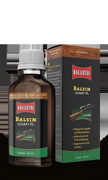 Засіб для обробки дерева Klever Ballistol Balsin 50 ml (темно-коричнева) (23152) - зображення 1