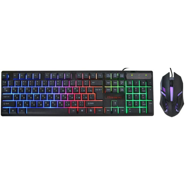 Набор геймерский Клавиатура компьютерная проводная HK-6300TZ Big с LED RGB подсветкой + мышка - Фото 2 Набор геймерский Клавиатура компьютерная проводная HK-6300TZ Big с LED RGB подсветкой + мышка - изображение 2