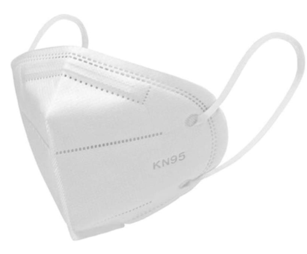 Защитная маска респиратор для лица KN95 класс FFP2 Lila - изображение 1