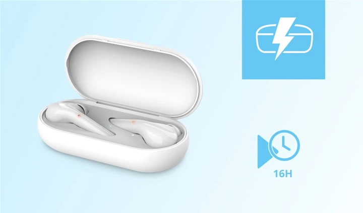 Навушники TRUST Nika Touch True Wireless Mic White (23705) - зображення 4