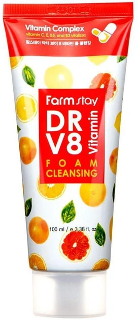 Витаминная пенка Farmstay Dr-V8 Vitamin Foam Cleansing для