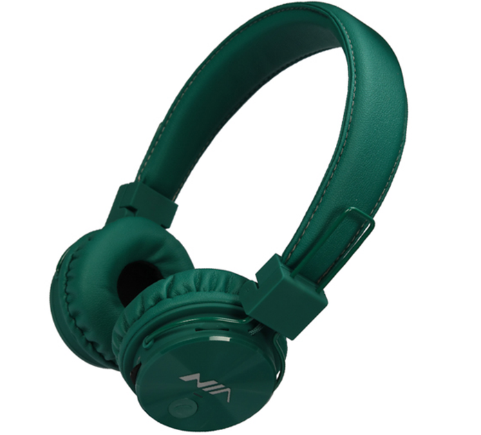 Беспроводные Bluetooth наушники c микрофоном NIA X3 c FM и MP3 Dark Green (100078) - Фото 1 Беспроводные Bluetooth наушники c микрофоном NIA X3 c FM и MP3 Dark Green (100078) - изображение 1
