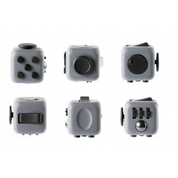 Кубик антистресс Fidget Cube с пластика Gray, цвет-серый. - Фото 3 Кубик антистресс Fidget Cube с пластика Gray, цвет-серый. - изображение 3