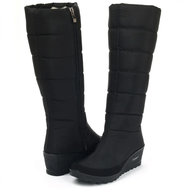 Женские зимние сапоги дутики черные Progres 38 р. - 25 см (1246374926 ...