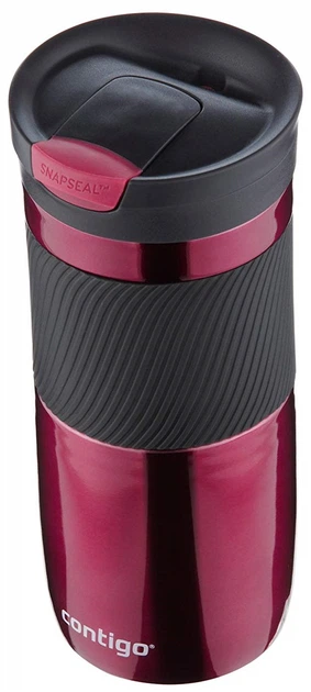 Термокружка Contigo Byron Snapseal Vivacious 470 мл Красная/Черная (SSA100A01) - изображение 5