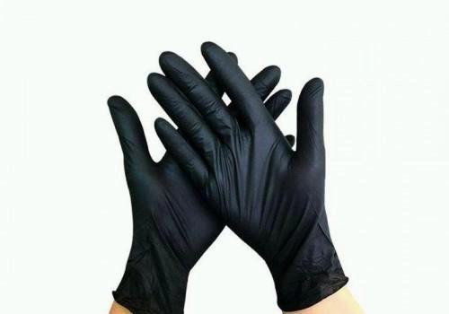 Одноразові рукавички текстуровані нітрилові Polix pro med 100 шт в упаковці Розмір S Чорні - изображение 2