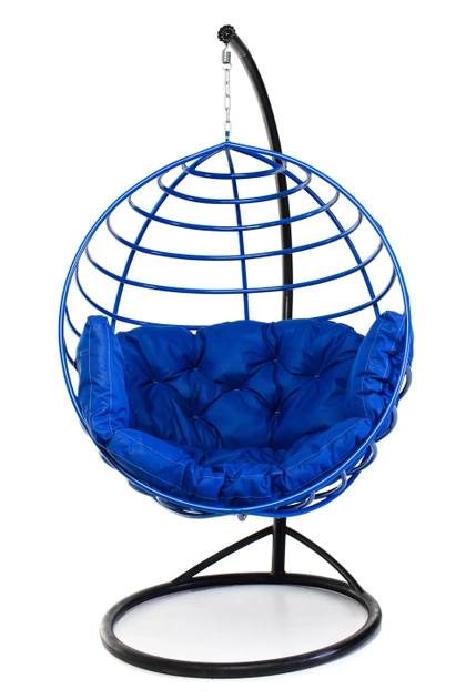 Подвесное кресло кокон с опорой Kospa AURORA-S Синий (30246) 