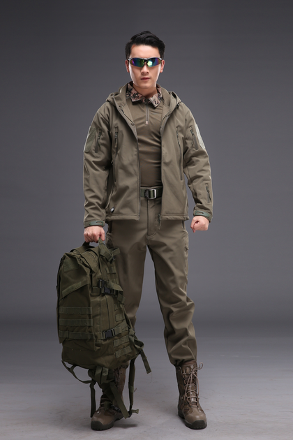 Костюм тактический софтшелл Pave Hawk Softshell olive (олива) XXXL - изображение 2