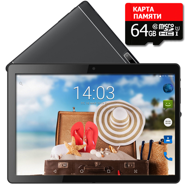 Планшет – телефон Hoozo X1001 Lite Full HD 32Gb LTE Jet Black + Карта ...