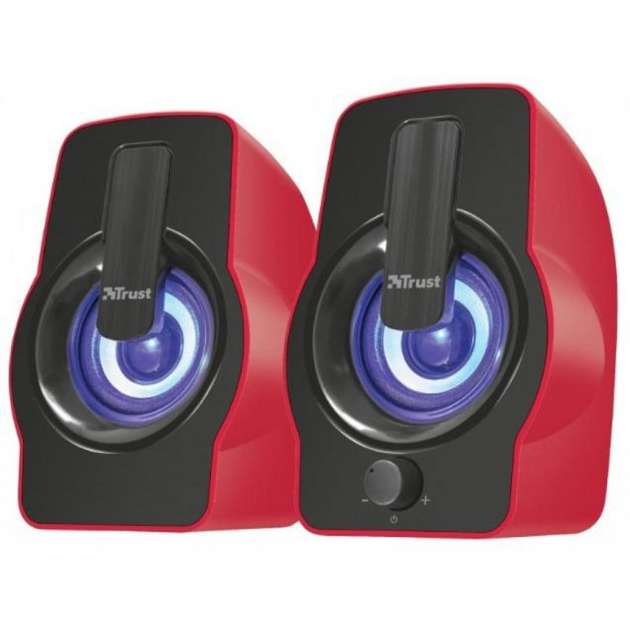 Акустическая система Trust Gemi RGB red USB (22979) - изображение 1