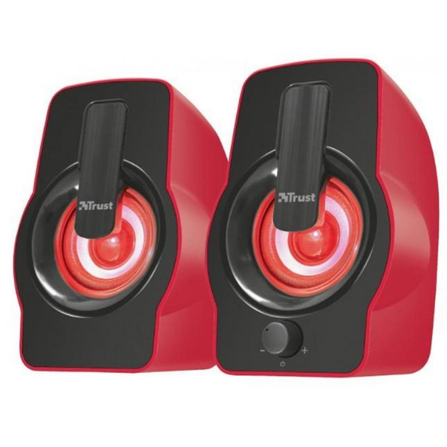 Акустическая система Trust Gemi RGB red USB (22979) - изображение 2