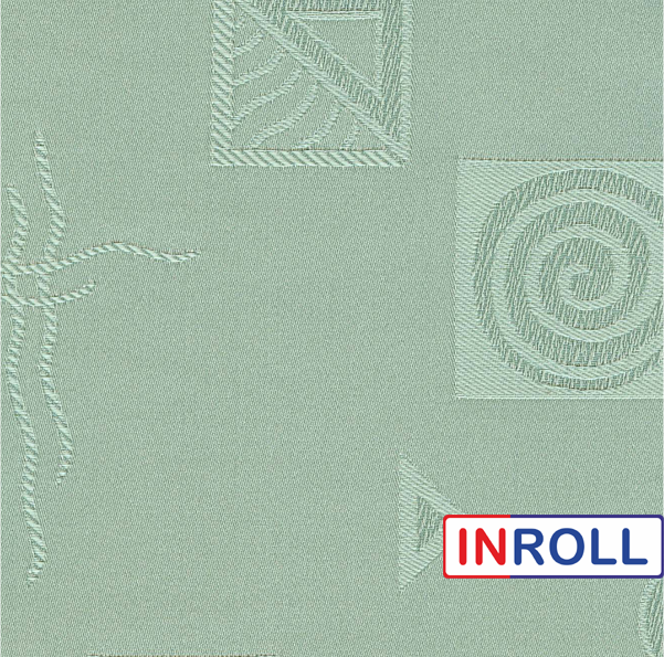 Ролета тканинна INROLL Есо-Mini 82,5х165 см Ikea М'ятний 2068 - зображення 5