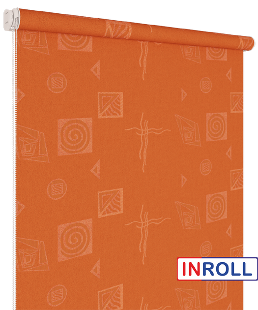 Ролета тканинна INROLL Есо-Mini 62,5х165 см Ikea Теракотовий 2095 - зображення 3