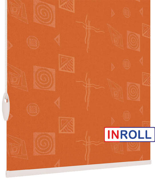 Ролета тканинна INROLL Есо-Mini 62,5х165 см Ikea Теракотовий 2095 - зображення 4