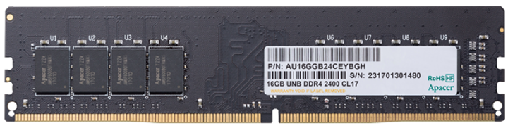 Оперативна пам'ять Apacer DDR4 16GB 2666Mhz (AU16GGB26CQYBGH) (6422007 ...