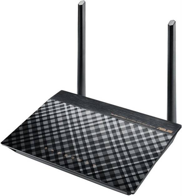 ADSL модем Asus DSL-N16 4x1Gb Lan, 1xGE Wan, 1xRj-11,Wi-Fi 300Mbit, 2 антени - зображення 1