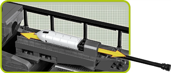 Klocki konstrukcyjne Cobi samobieżny moździerz 600 mm "Karl" 1500 elementów (COBI-2530) - obraz 11